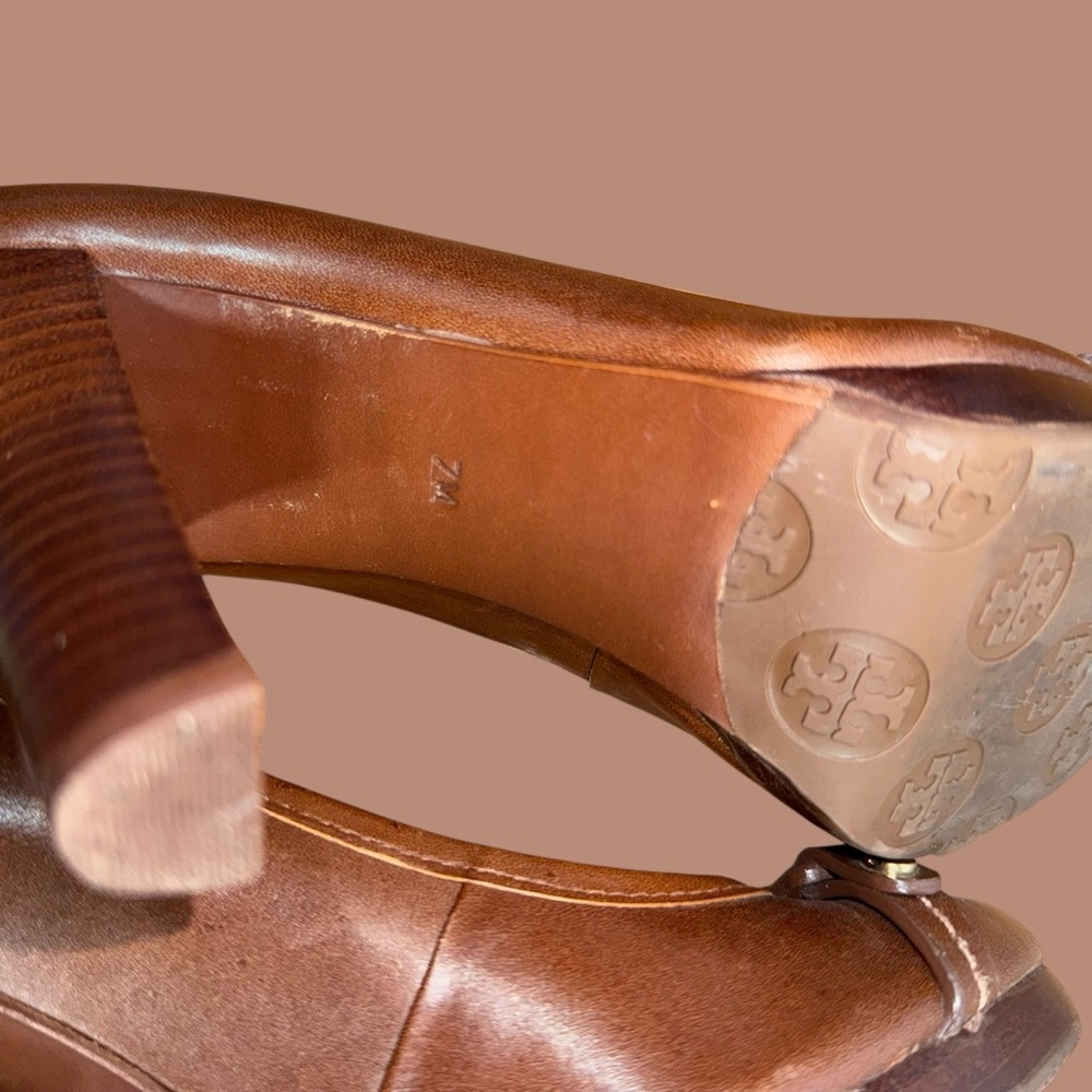 Tory Burch brown Leather Heels - Picture 10 of 16